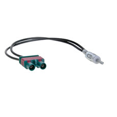 AERZETIX - C10010 - Antennenstecker - männlich - abgewinkelt - ISO -  Crimpen - Antenne - Autoradio - Kabel - RG58 - Farbe - Schwarz - für Auto :  : Auto & Motorrad